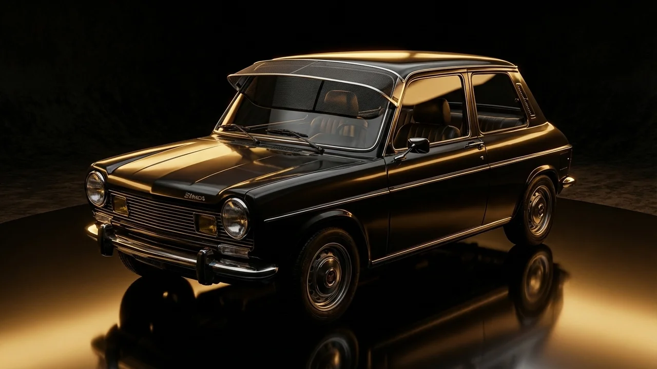 Abarth Simca 1204 Car Windscreen Sunvisor - 1204