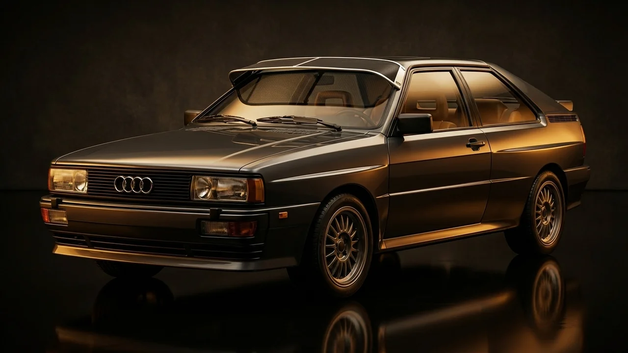 Audi Coupe Quattro Car Windscreen Sunvisor - 1