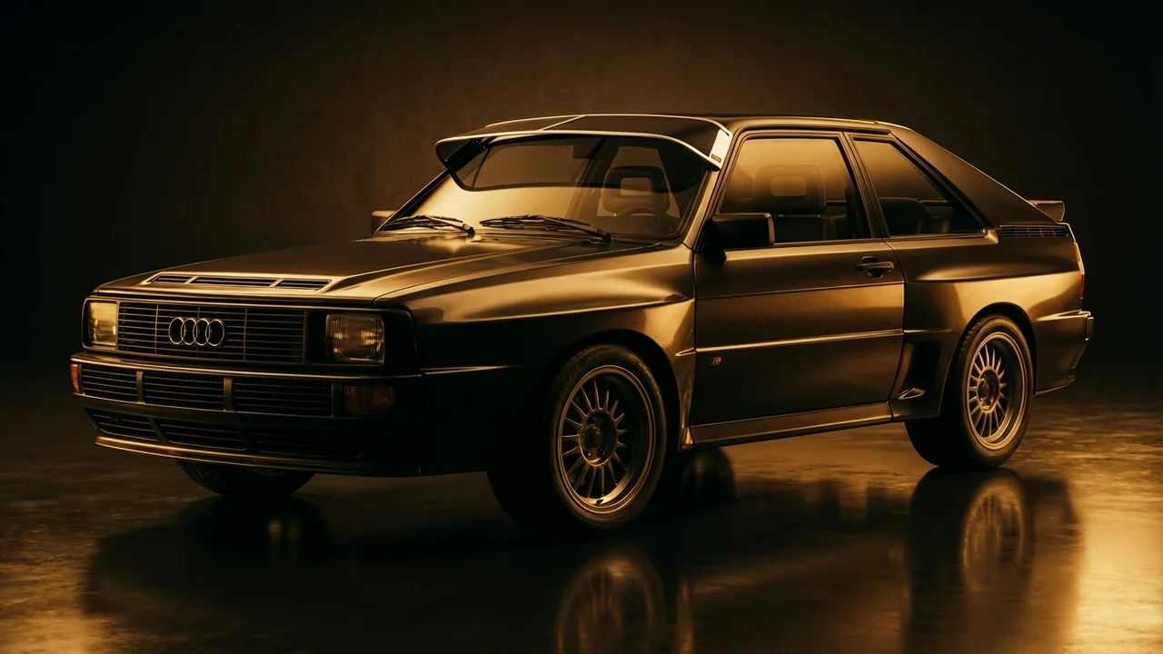 Audi Quattro Car Windscreen Sunvisor - 1