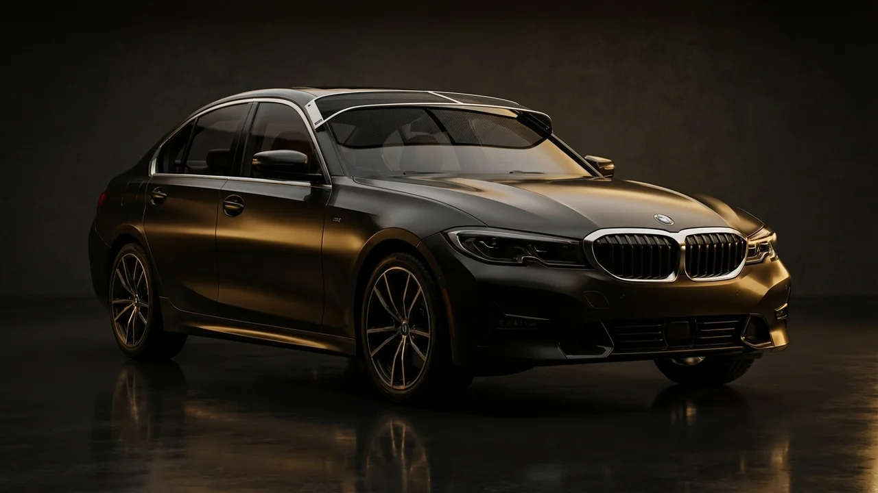 BMW 330xi Car Windscreen Sunvisor - 1