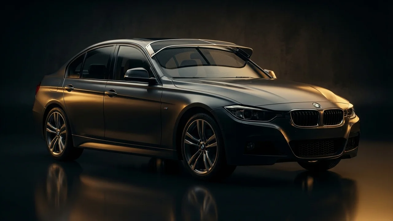 BMW 335d Car Windscreen Sunvisor - 1