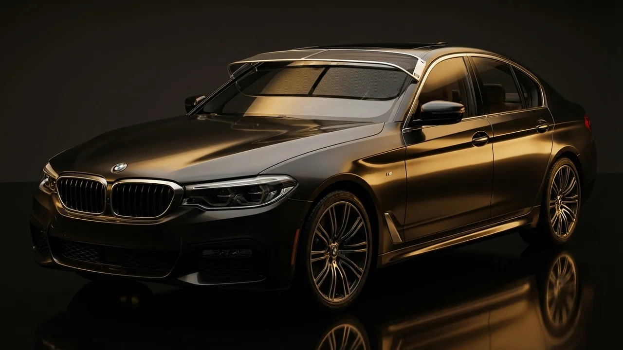 BMW 540i Car Windscreen Sunvisor - 1