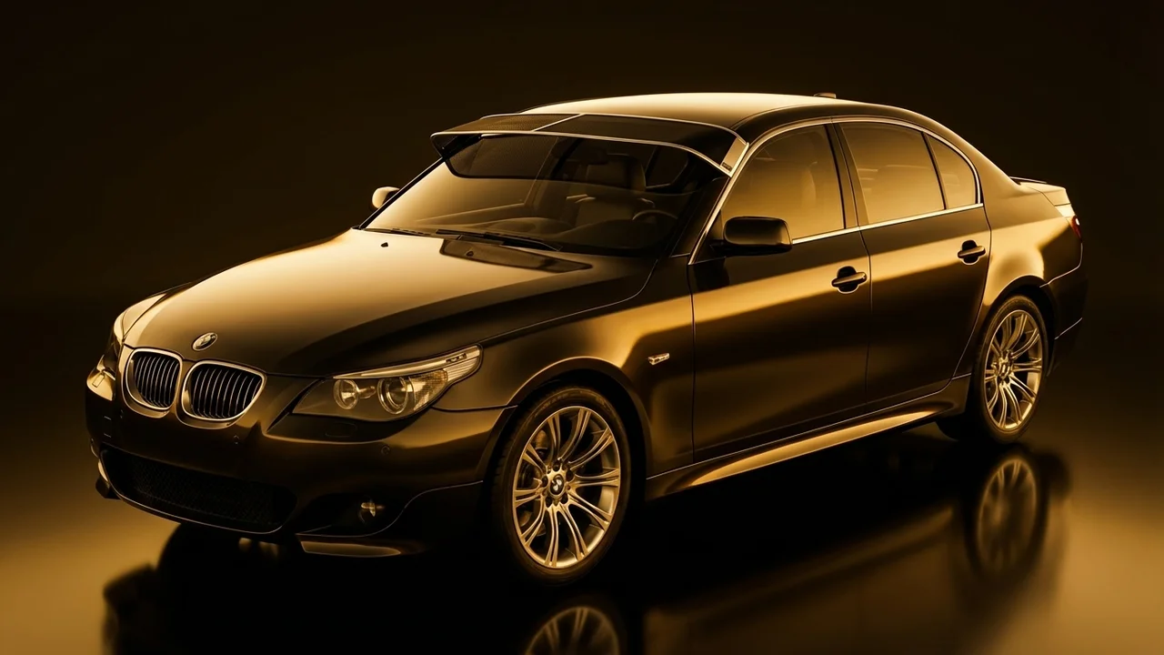 BMW 545i Car Windscreen Sunvisor - 1