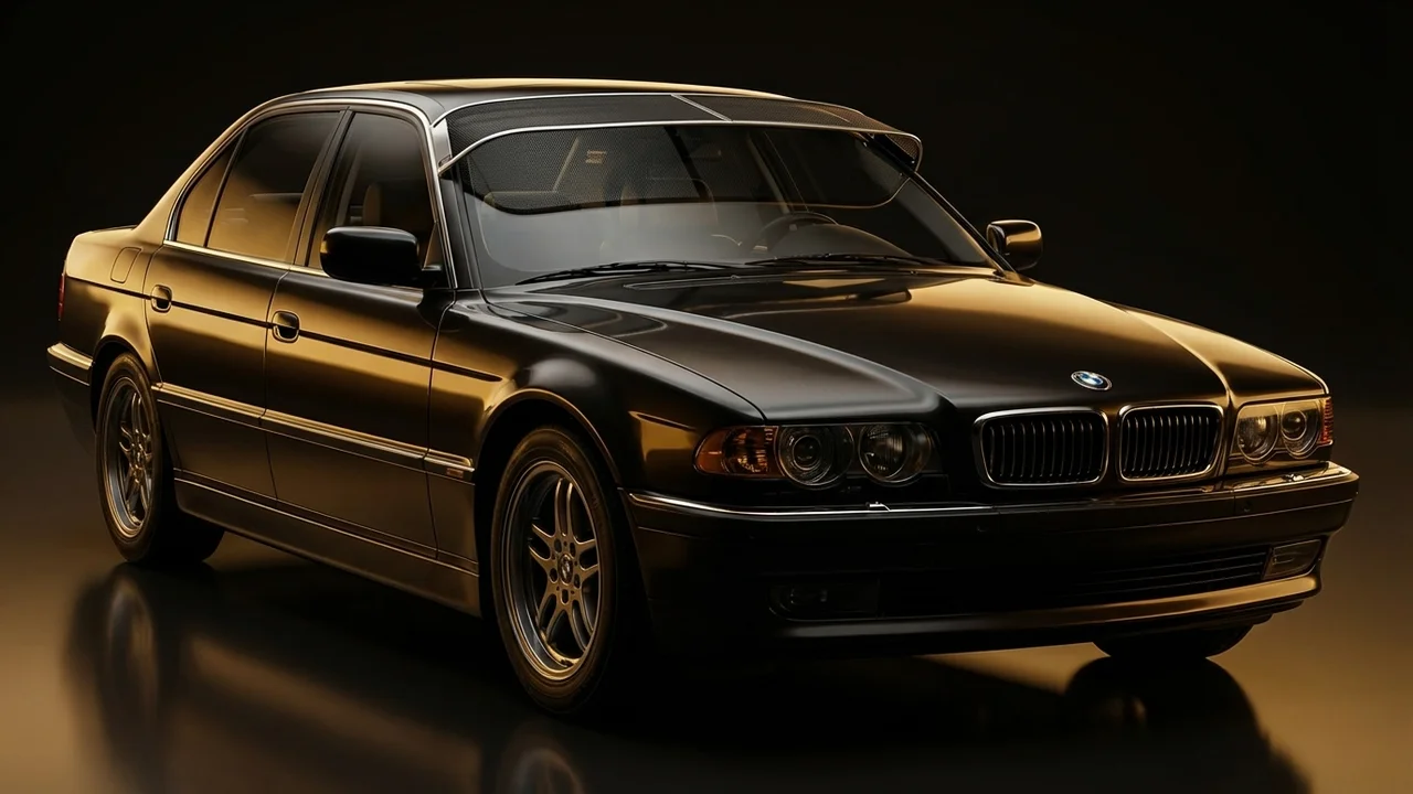 BMW 735iL Car Windscreen Sunvisor - 1