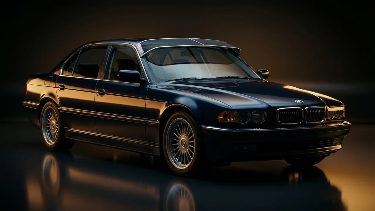 BMW 740iL Car Windscreen Sunvisor - 1