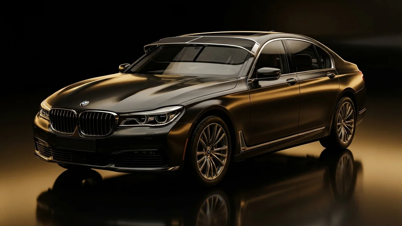 BMW 740Li Car Windscreen Sunvisor - 1