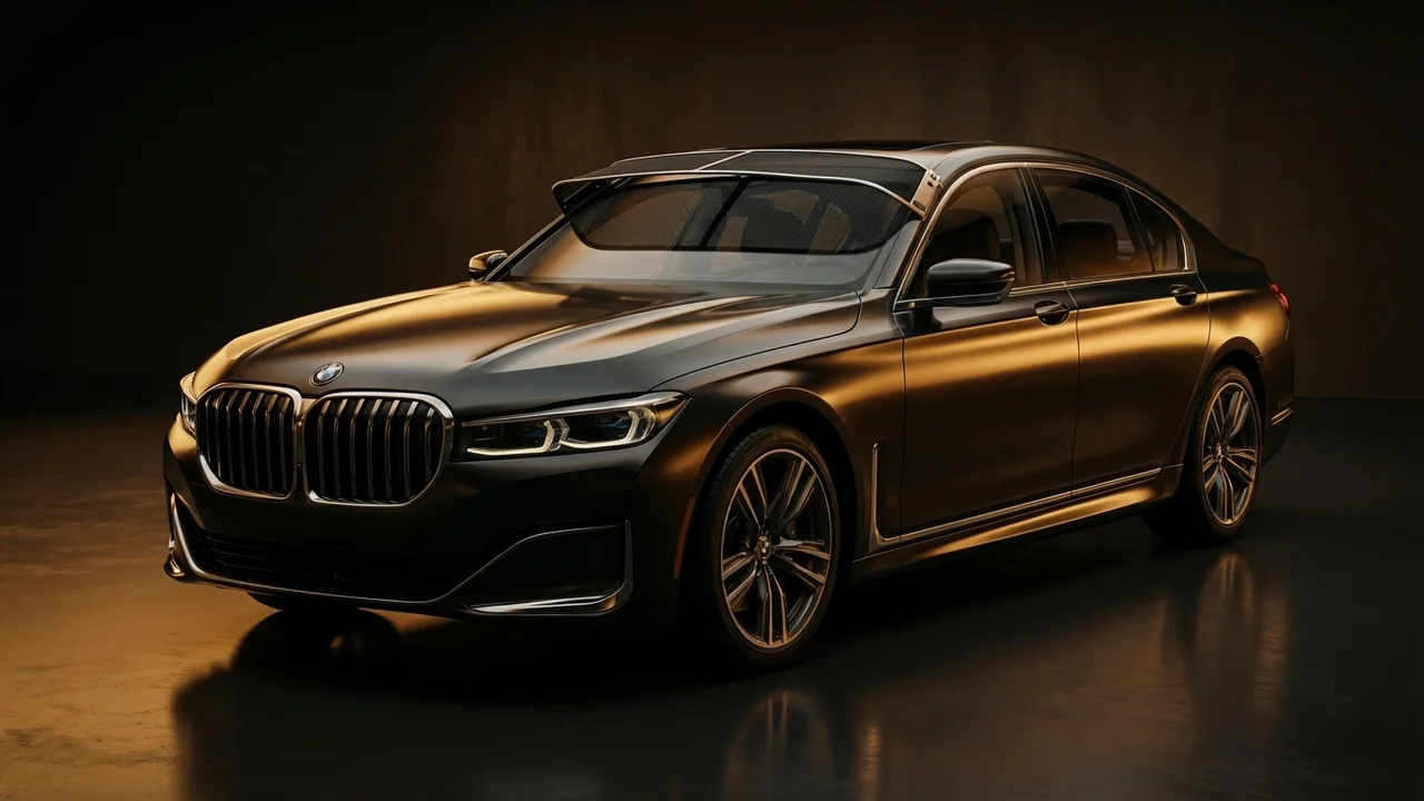 BMW 745e Car Windscreen Sunvisor - 1