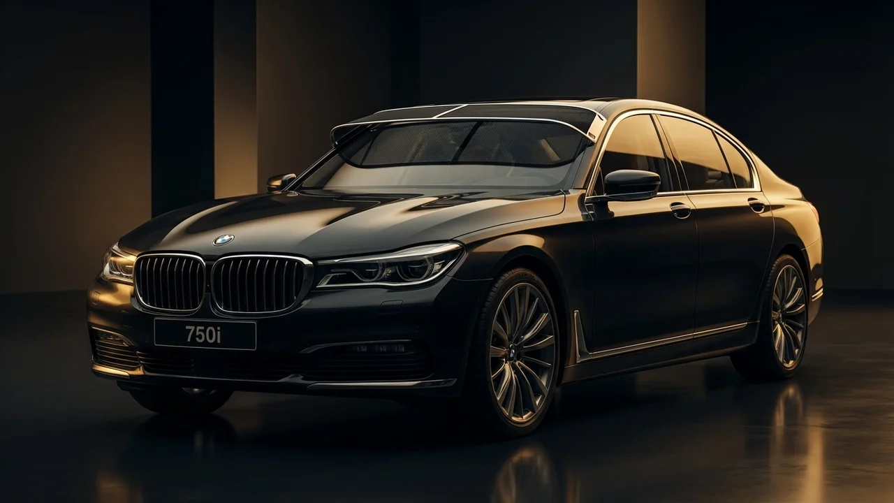 BMW 750i Car Windscreen Sunvisor - 1