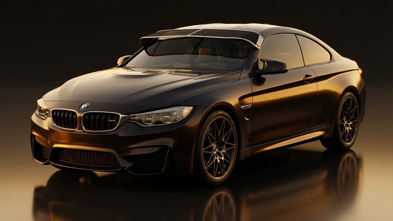 BMW M4 Car Windscreen Sunvisor - 1