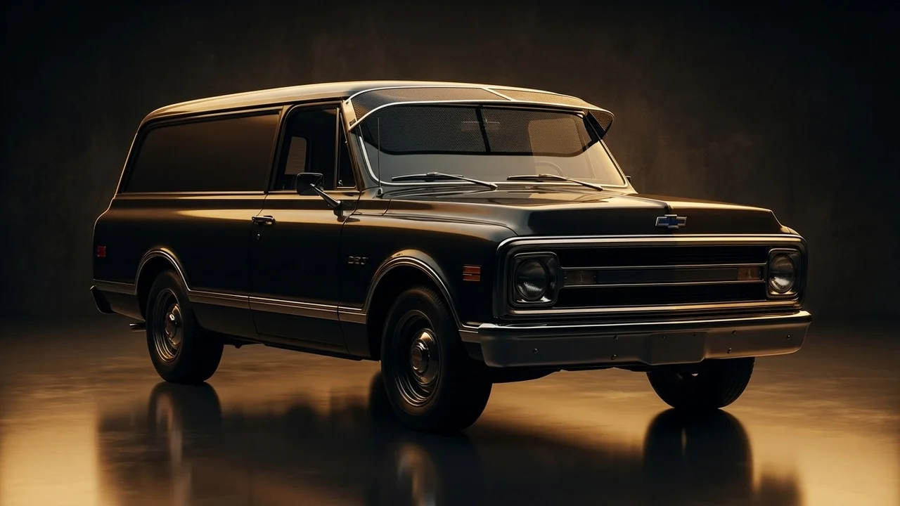 Chevrolet C20 Panel Car Windscreen Sunvisor - 1