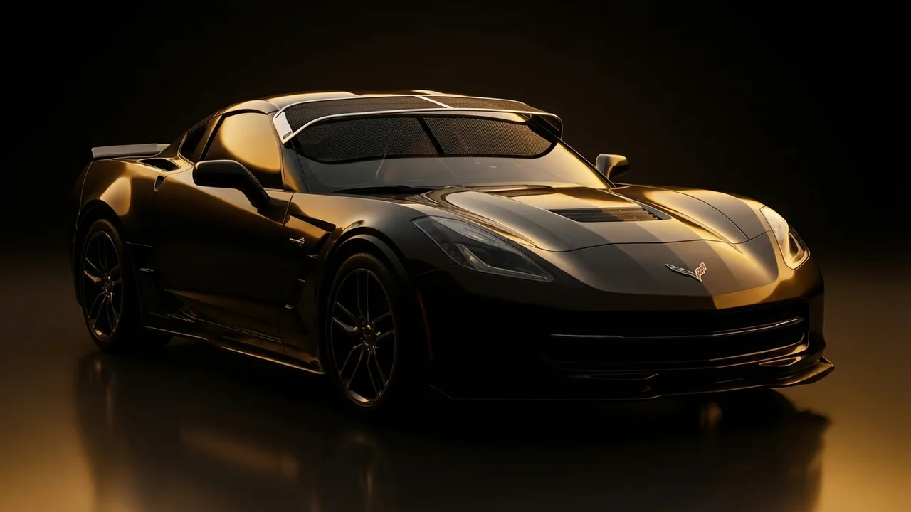 Chevrolet Corvette Car Windscreen Sunvisor - 1