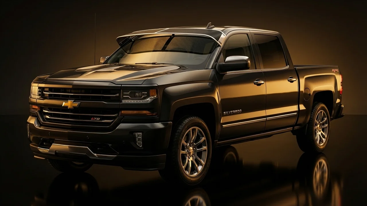 Chevrolet Silverado 1500 LTD Car Windscreen Sunvisor - 1