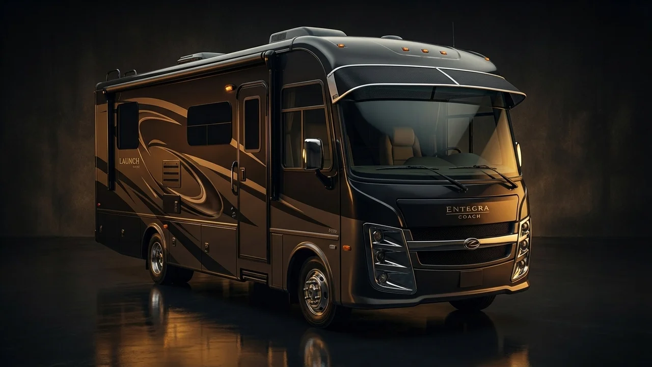 Entegra Coach Launch Car Windscreen Sunvisor - 1