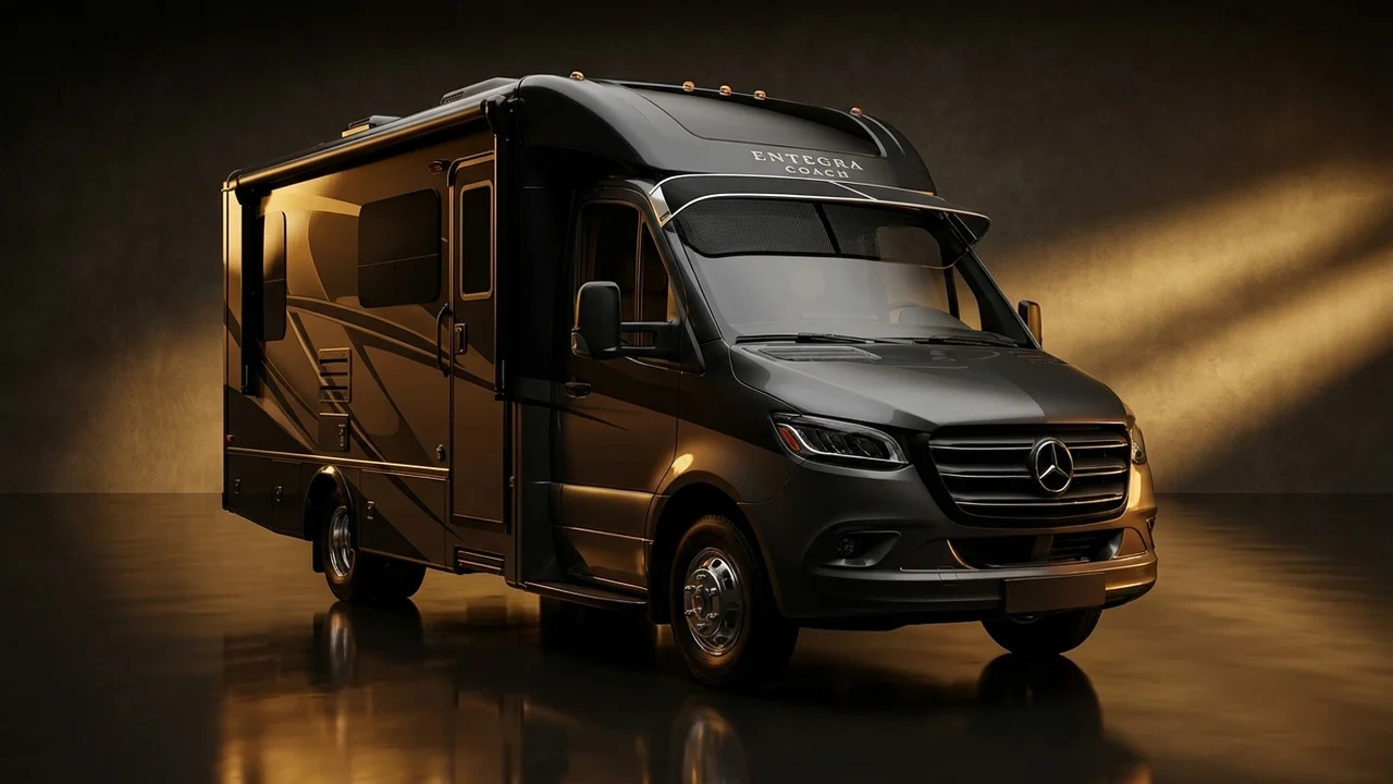 Entegra Coach Qwest Car Windscreen Sunvisor - 1