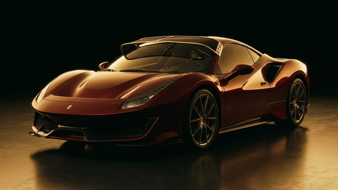 Ferrari 488 Pista Car Windscreen Sunvisor - 1