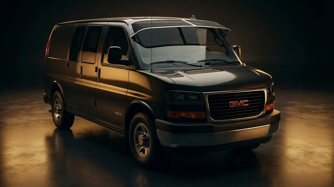 GMC G35/G3500 Van Car Windscreen Sunvisor - 1