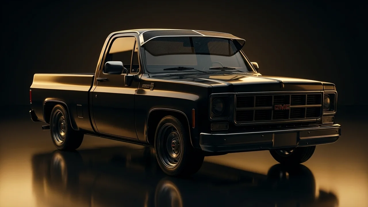 GMC K1000 Pickup Car Windscreen Sunvisor - 1