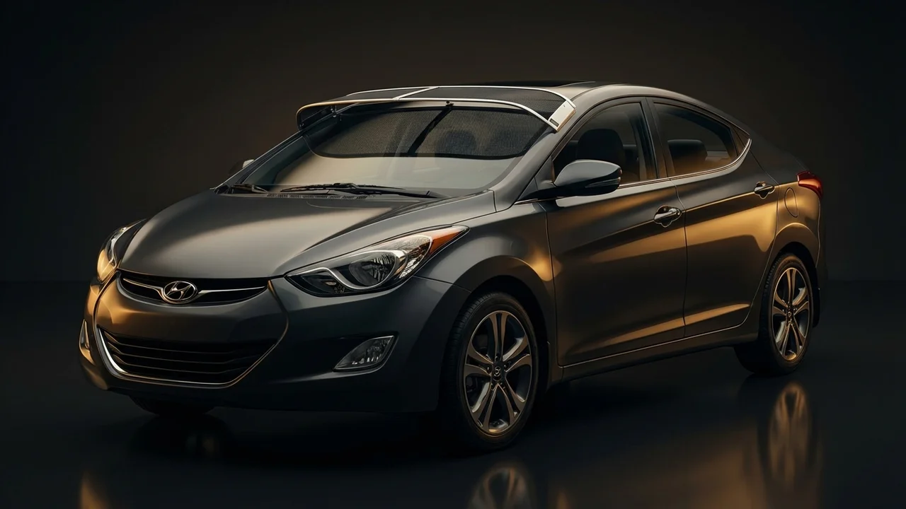 Hyundai Elantra Coupe Car Windscreen Sunvisor - 1