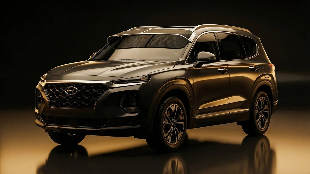 Hyundai Santa Fe Car Windscreen Sunvisor - 1