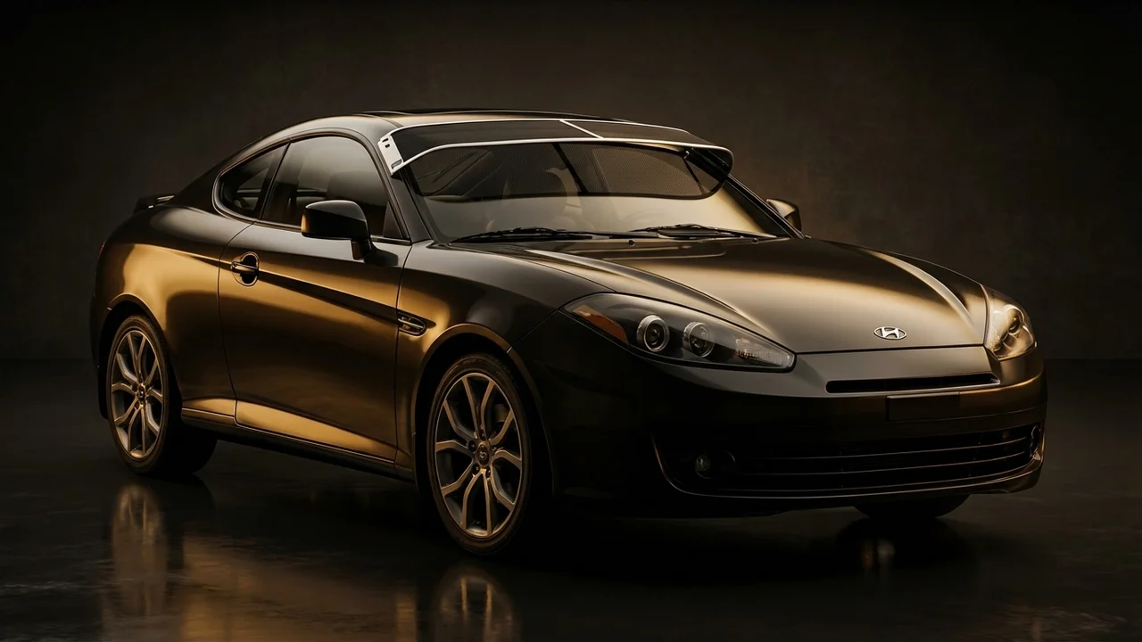 Hyundai Tiburon Car Windscreen Sunvisor - 1