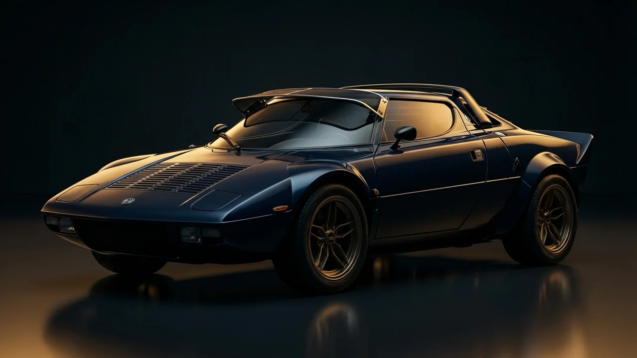 Lancia Stratos Car Windscreen Sunvisor - 1