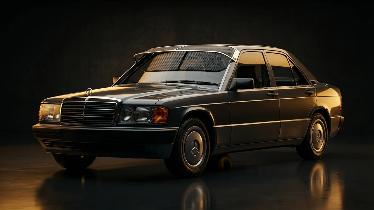 Mercedes-Benz 190D Car Windscreen Sunvisor - 1