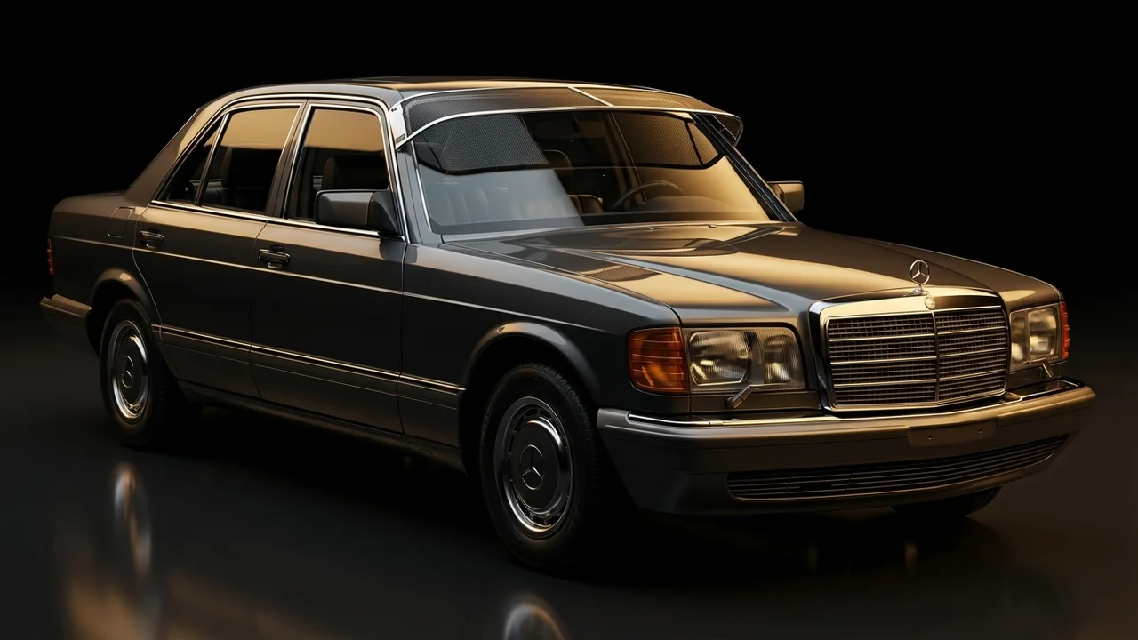 Mercedes-Benz 300SDL Car Windscreen Sunvisor - 1