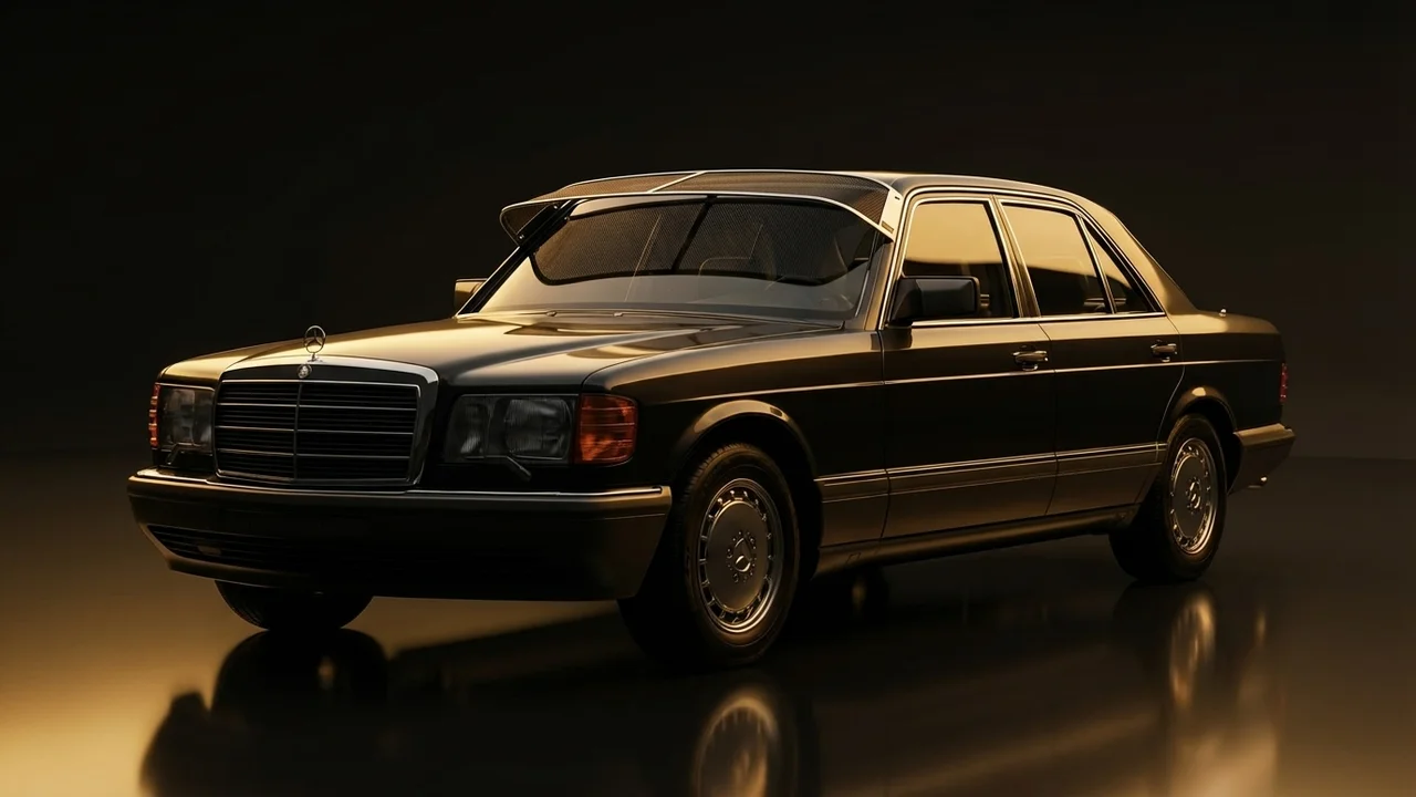 Mercedes-Benz 350SDL Car Windscreen Sunvisor - 1