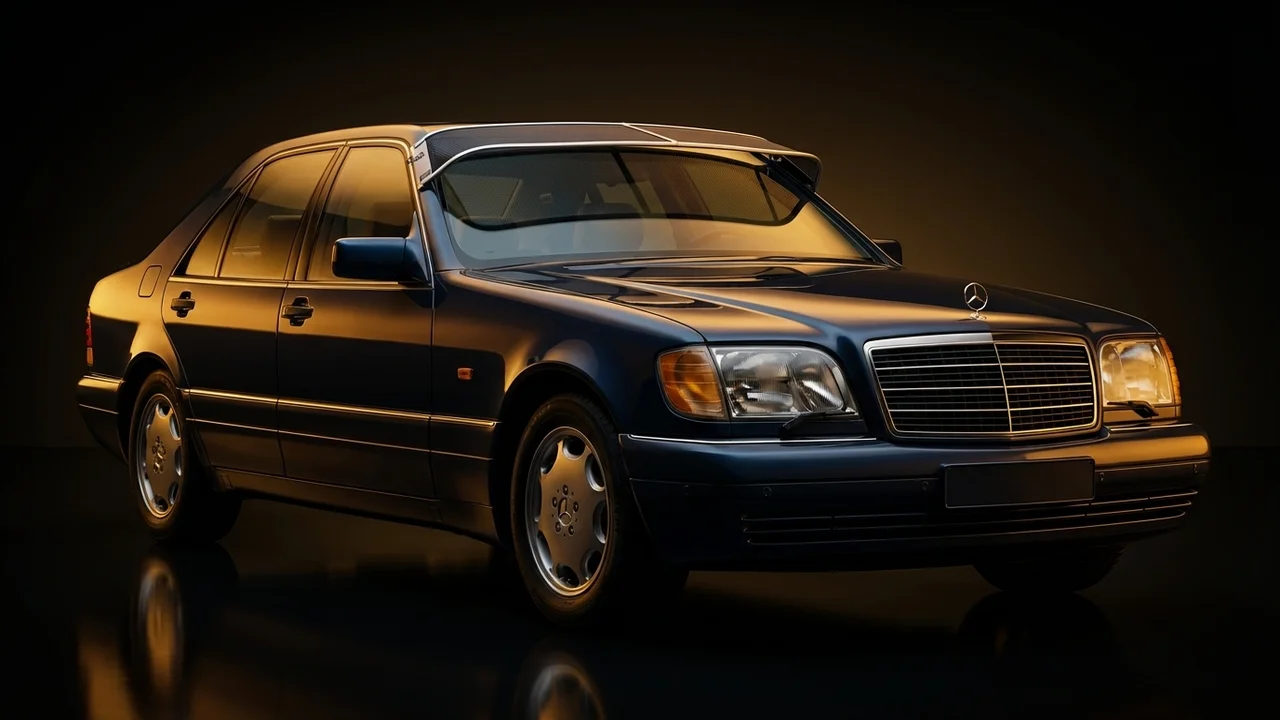 Mercedes-Benz 400SEL Car Windscreen Sunvisor - 1