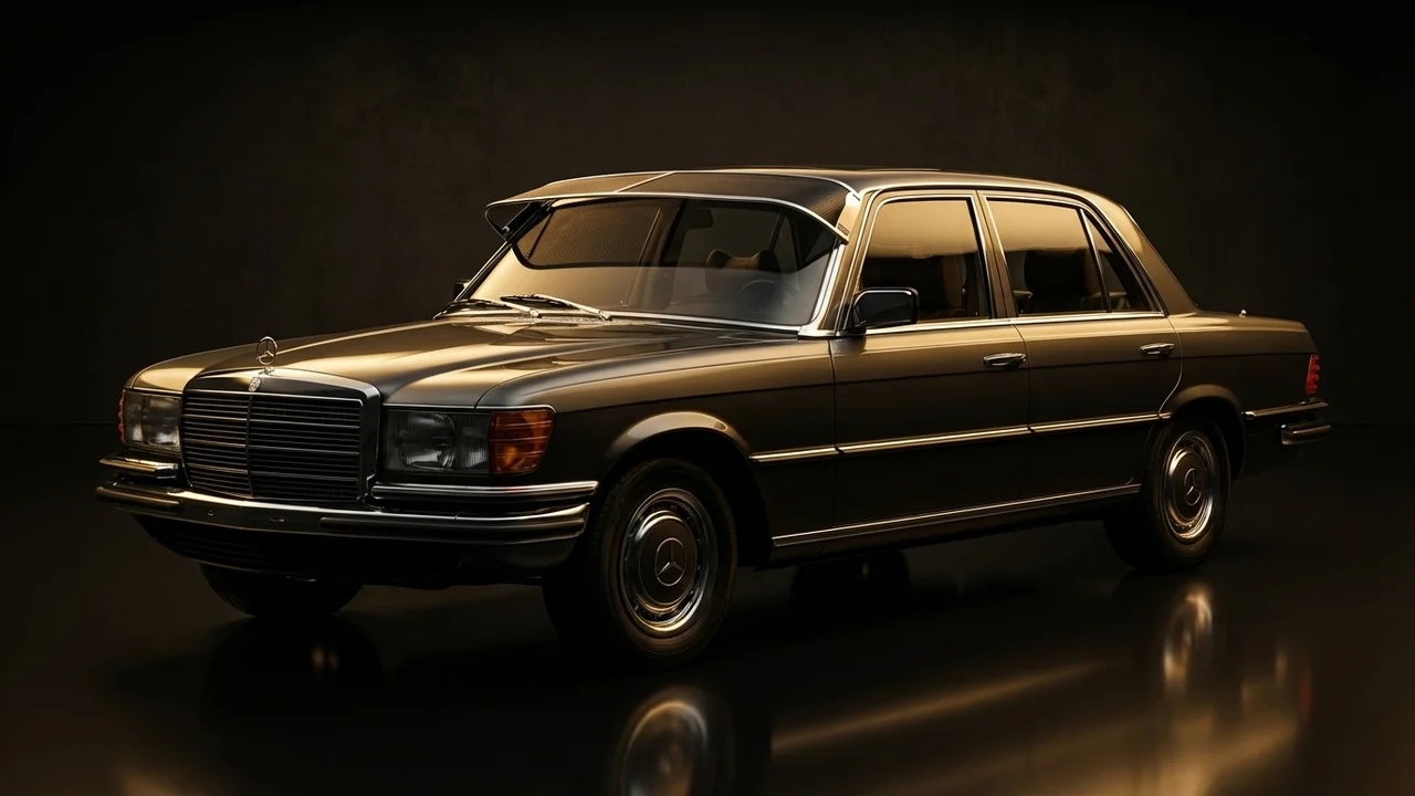 Mercedes-Benz 450SEL Car Windscreen Sunvisor - 1