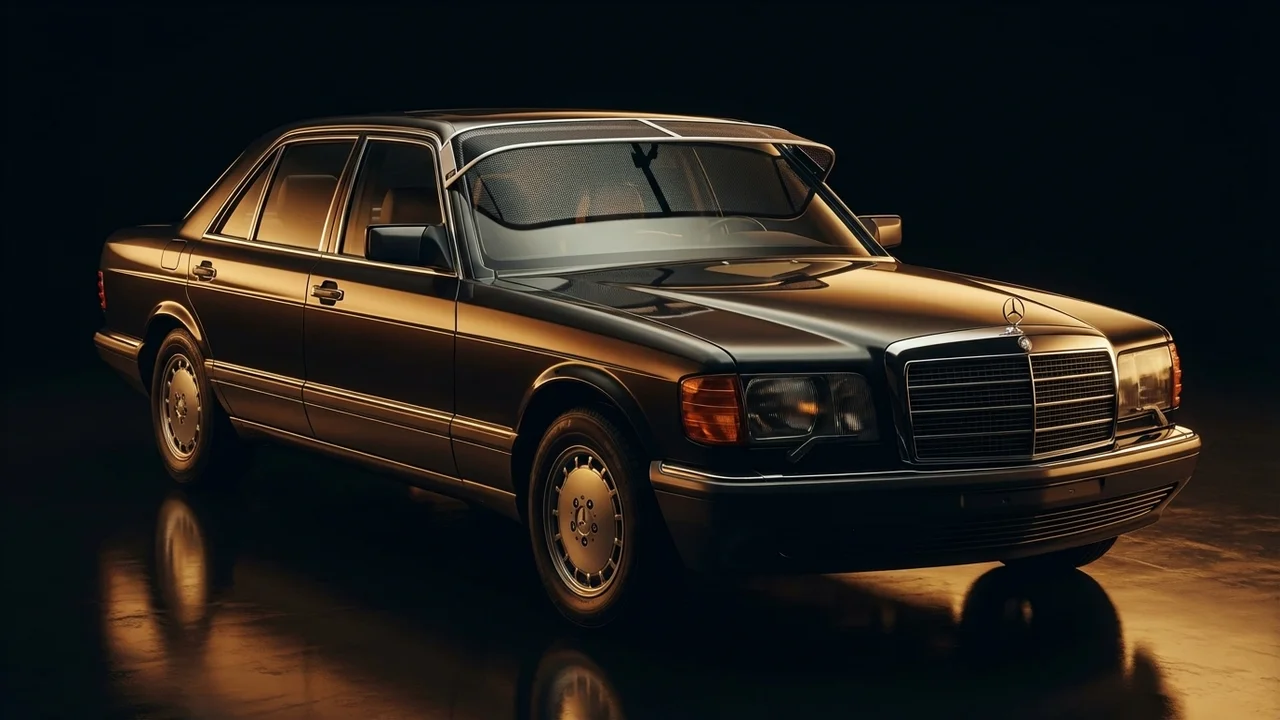 Mercedes-Benz 500SEL Car Windscreen Sunvisor - 1