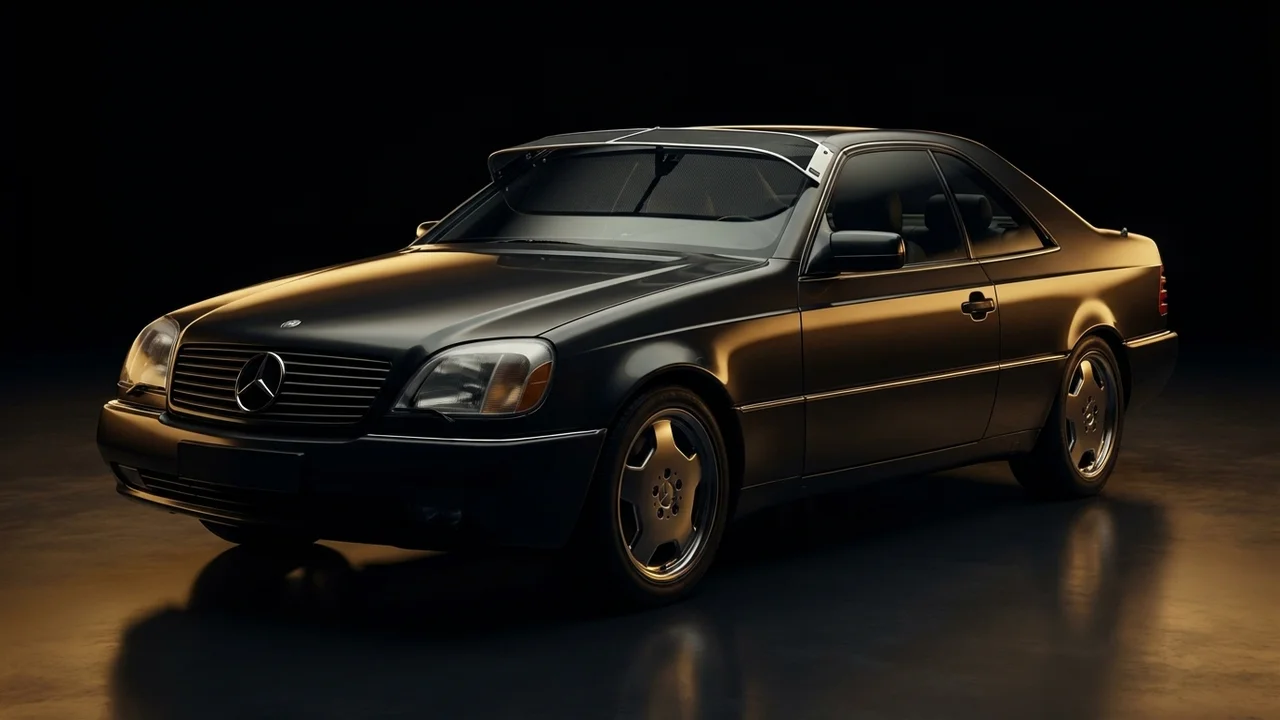 Mercedes-Benz 600SEC Car Windscreen Sunvisor - 1