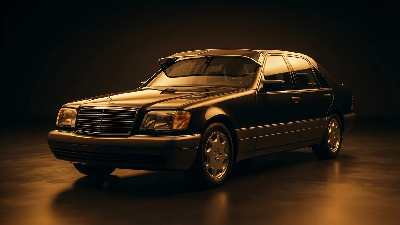 Mercedes-Benz 600SEL Car Windscreen Sunvisor - 1