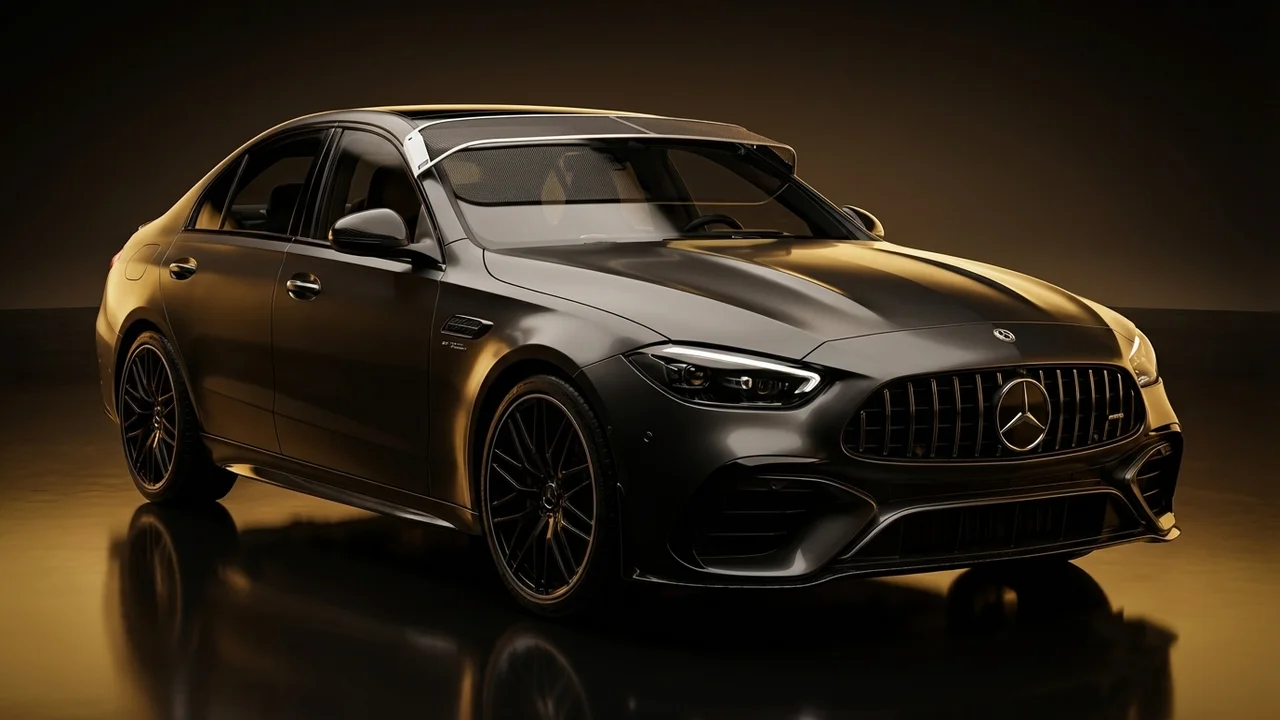 Mercedes-Benz C63 AMG S E Performance Car Windscreen Sunvisor - 1