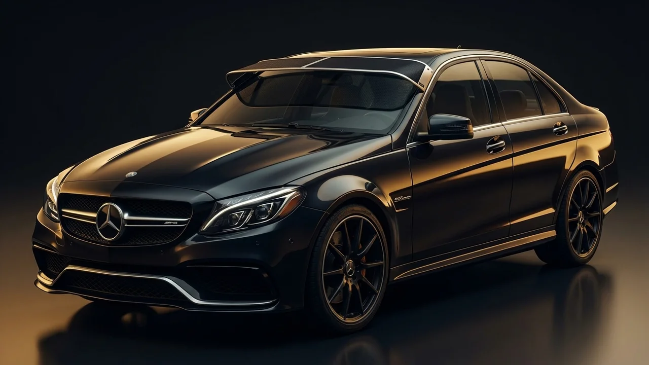 Mercedes-Benz C63 AMG Car Windscreen Sunvisor - 1