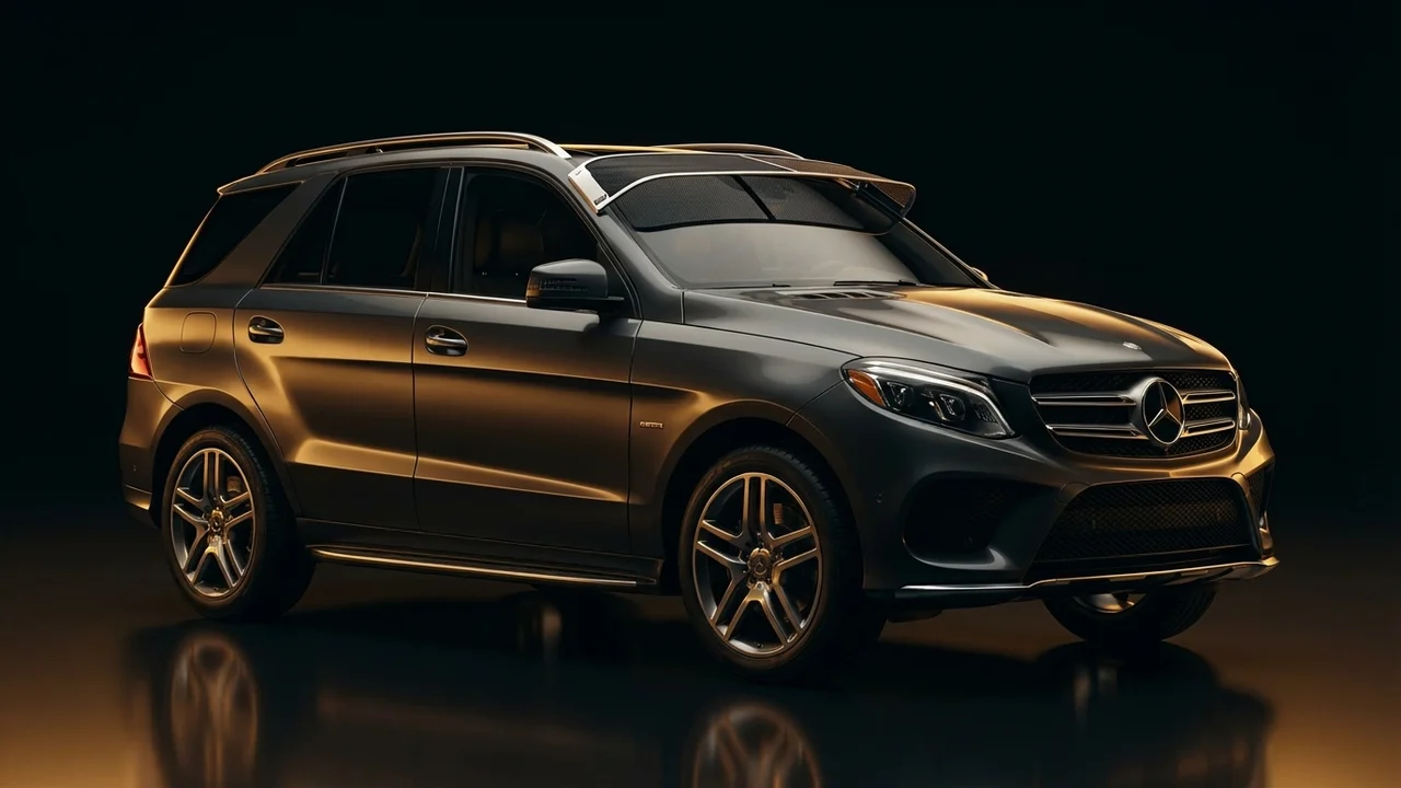 Mercedes-Benz GLE500e Car Windscreen Sunvisor - 1