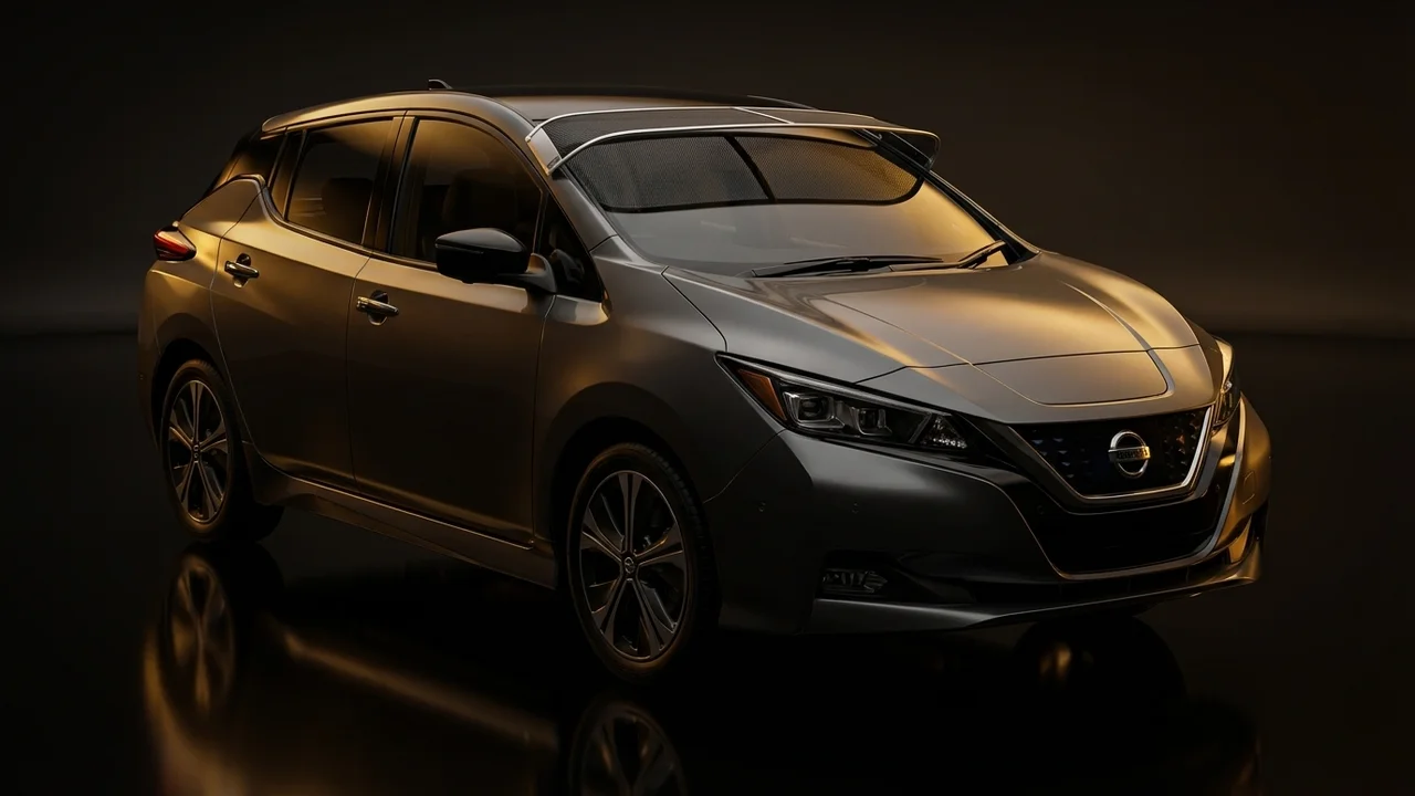 Nissan LEAF Car Windscreen Sunvisor - 1