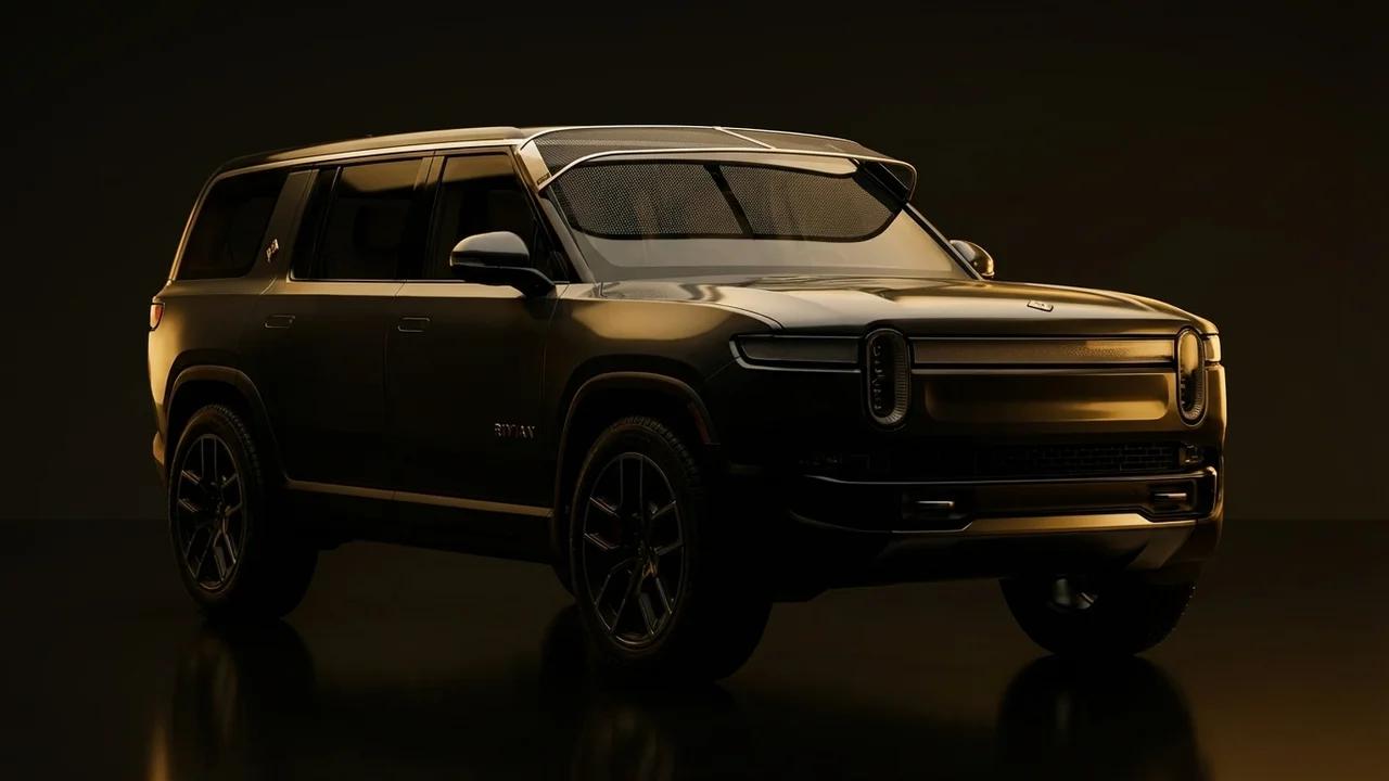 Rivian R1S Car Windscreen Sunvisor - 1