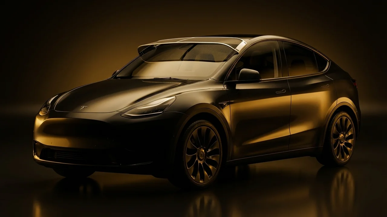 Tesla Y Car Windscreen Sunvisor - 1