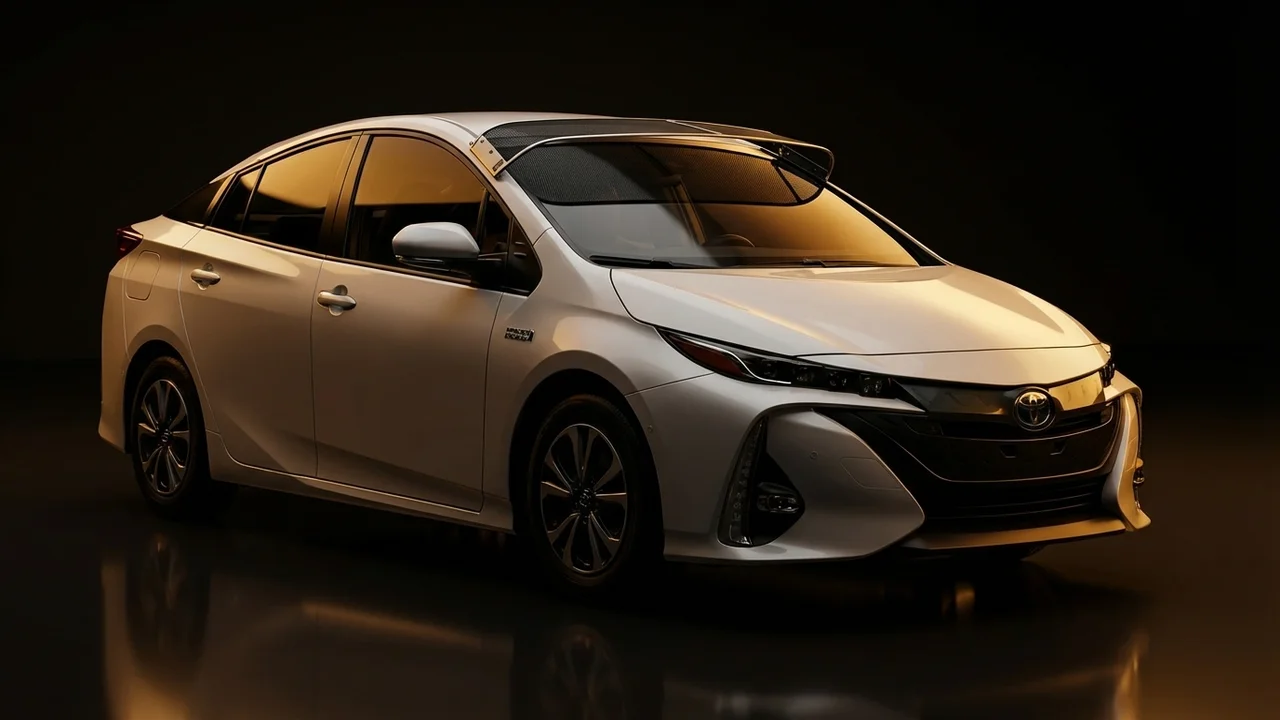 Toyota Prius Plug-In Car Windscreen Sunvisor - 1