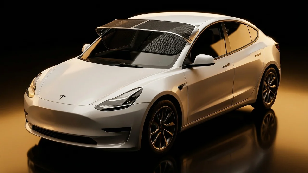 White WIA Car Windscreen Sunvisor - 1