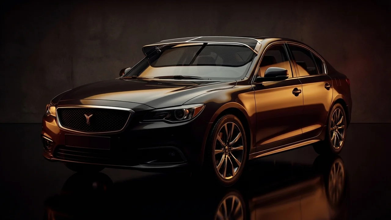 Yugo GVX Car Windscreen Sunvisor - 1