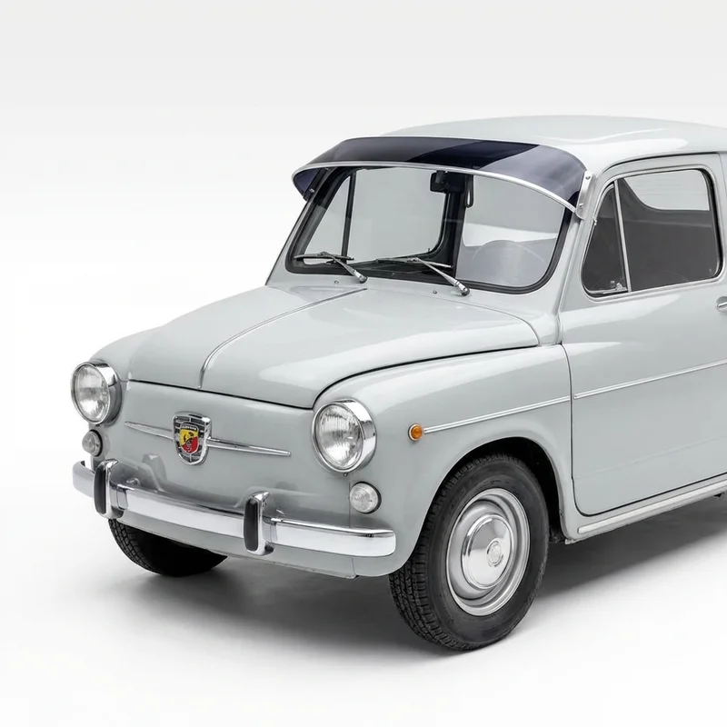 Tinted Acrylic Windscreen Sunvisor for Abarth 1000 (1962 - 1969) - 1