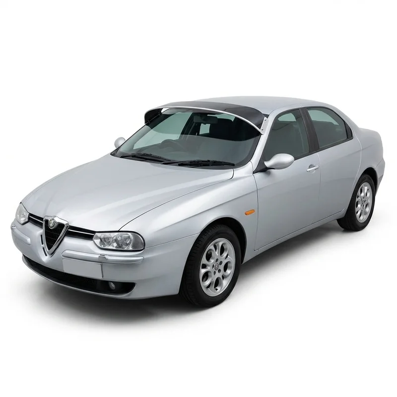 Tinted Acrylic Windscreen Sunvisor for Alfa Romeo 156 (2002 - 2004) - 1