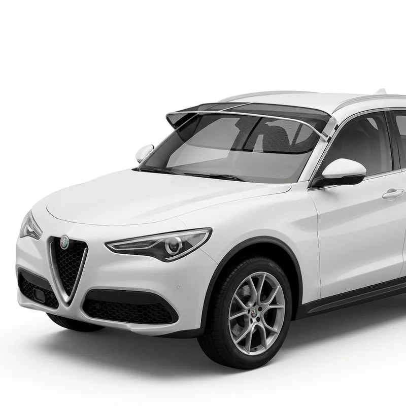Premium Mesh Windscreen Sunvisor for Alfa Romeo Stelvio (2017 - 2025) - 1