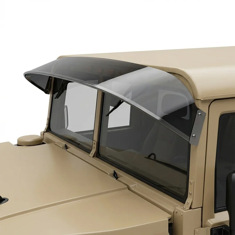 Tinted Acrylic Windscreen Sunvisor for AM General Hummer H1 (2002 - 2006) - 1