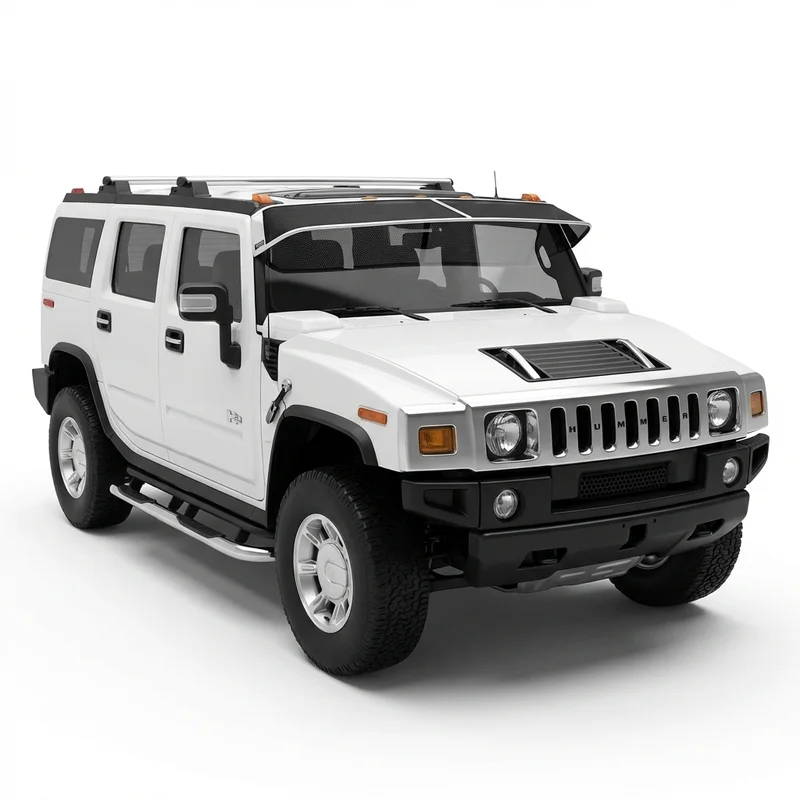 Premium Mesh-Solskærm til Forrude til AM General Hummer H2  (2003 - 2009) - 1