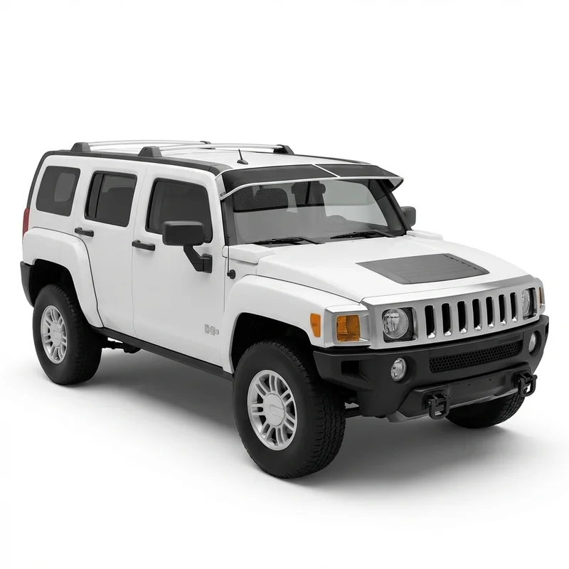 Prémiová síťová sluneční clona pro AM General Hummer H3  (2006 - 2010) - 1