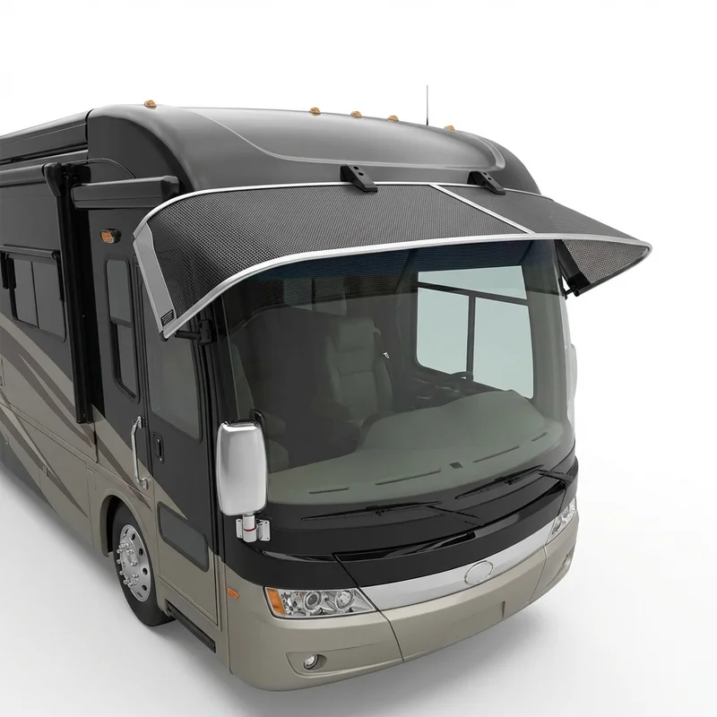 Premium Mesh Windscreen Sunvisor for American Coach American Revolution (2020 - 2020) - 1