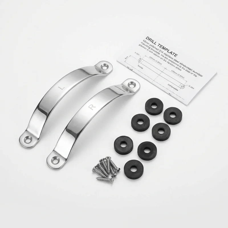 Stainless Steel Mounting Bracket Kit for Bentley Eight (1984 - 1991) - 1